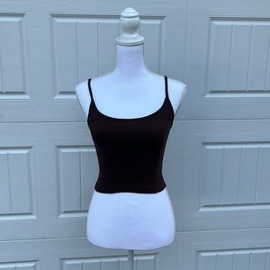 Brown Ribbed Urban Outfitters Tank Top